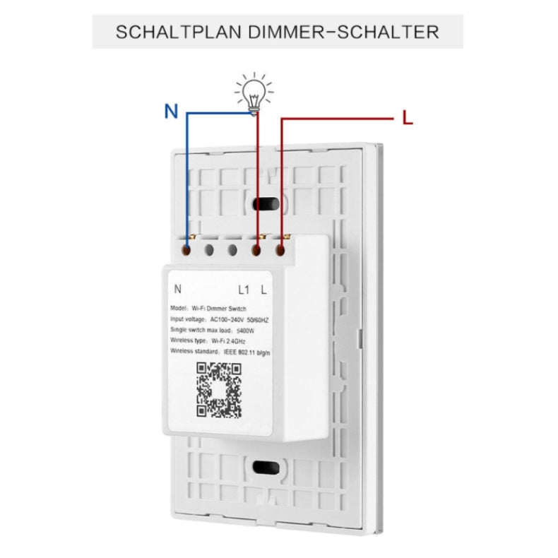 Azz smart WiFi dimmer switch controlled via smartphone app