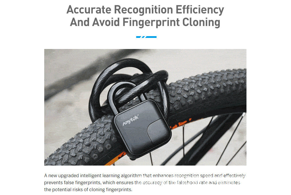 Azz SecureLock — Waterproof Fingerprint Padlock