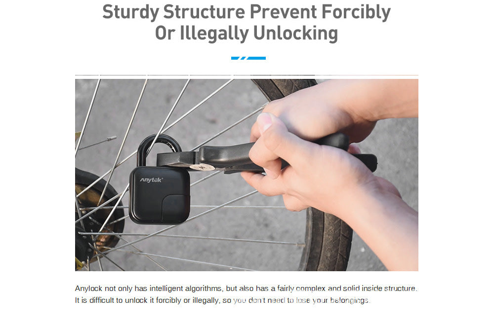 Azz SecureLock — Waterproof Fingerprint Padlock