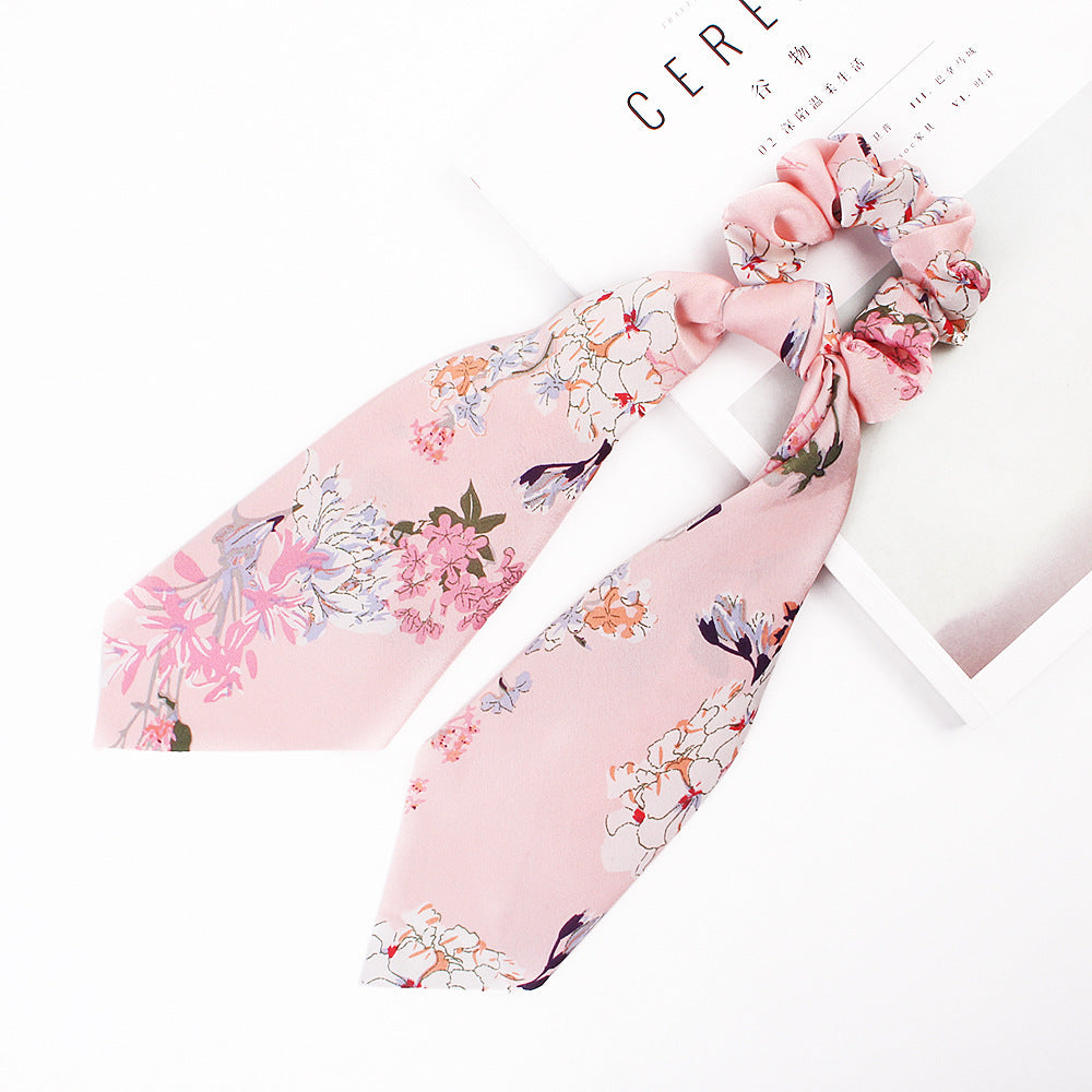 AZZ Satin Scrunchie in Pink