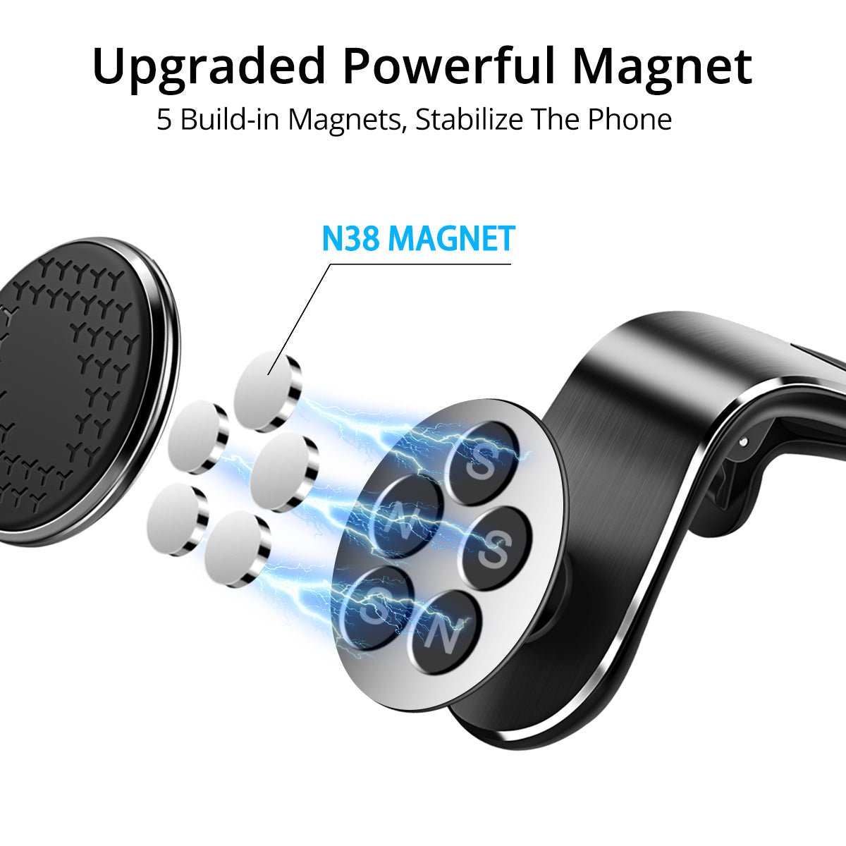 Azz car phone holder 360 degree rotation demo