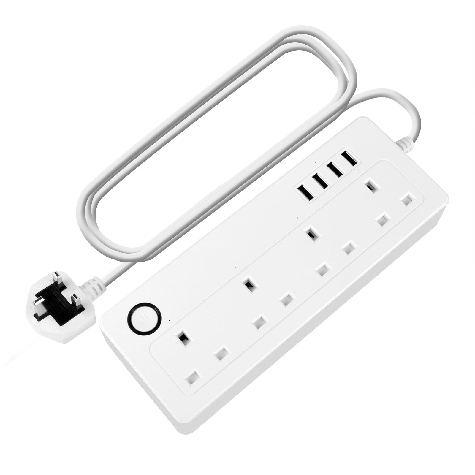 Azz smart WiFi socket plugged into UK wall outlet
