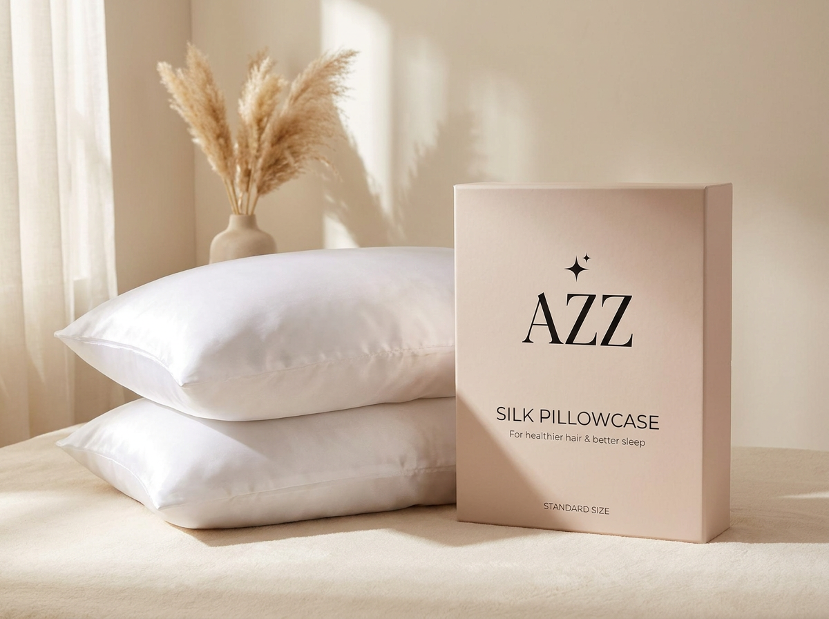 AZZ Silk Pillowcase branded packaging