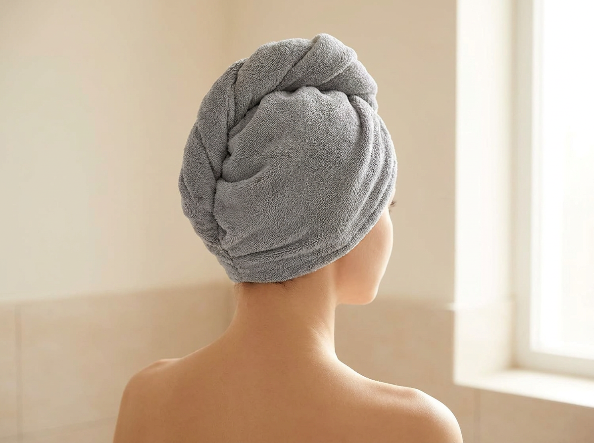 AZZ Hair Towel Wrap lifestyle photo