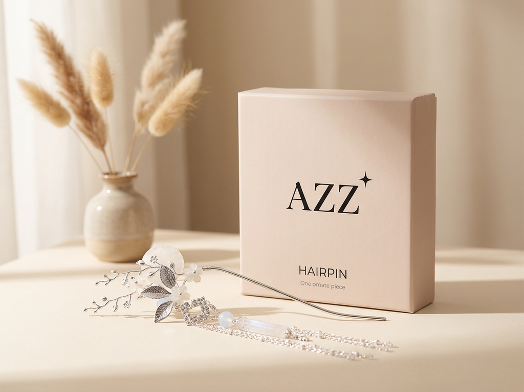 AZZ Hairpin branded packaging mockup