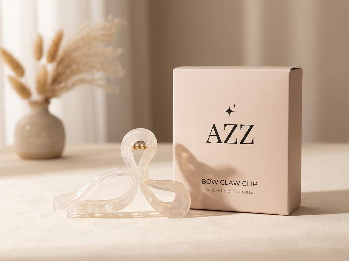 AZZ Gold Claw Clip branded packaging